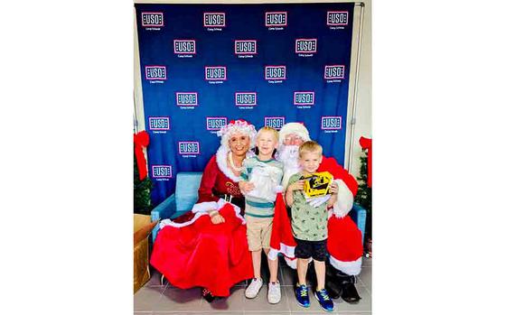 scene from USO Christmas Children’s Day