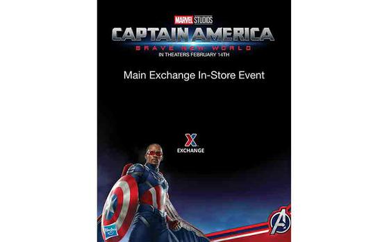 Captain America event flyer