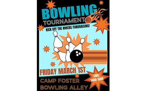 Photo Of This graphic was created to promote the Navy and Marine Corps Relief Society Active-Duty Fund Drive Bowling fundraising event held on Camp Foster, Okinawa, Japan.