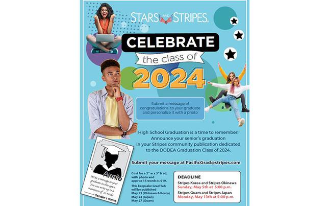 Stars and Stripes Grad Tab 2024 flyer