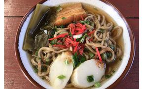 Mozuku soba, photos by Shoji Kudaka