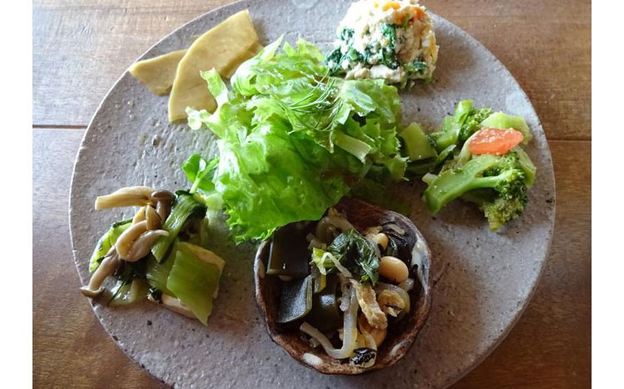 Lunch plate at Cafe Koko