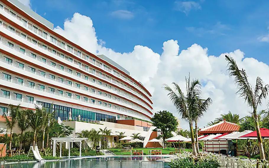The interior of the hotel.