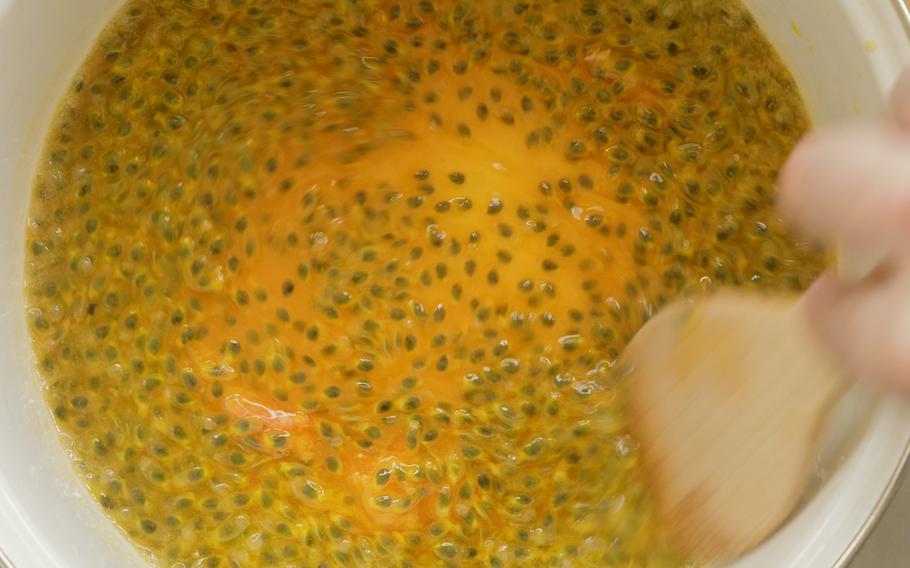 stir the mixture.