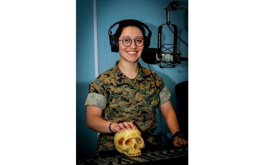 Sgt Briana Vera-Calavera poses for a photo.