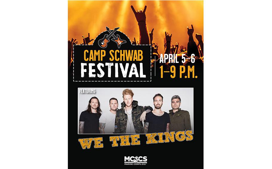 flyer promoting the festival. the photo of we the kings is used.