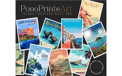 Photo Of Flyer of ponoprints art. some paitings are used.