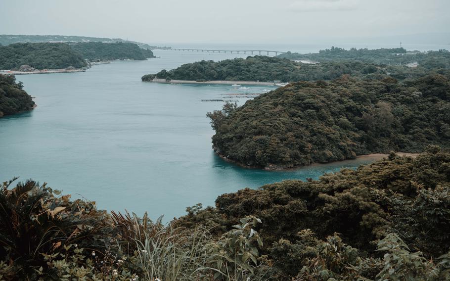 the scenery from the hill.