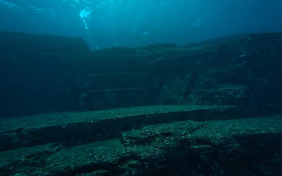 the Main Terrace of the Yonaguni Submarine Ruins.