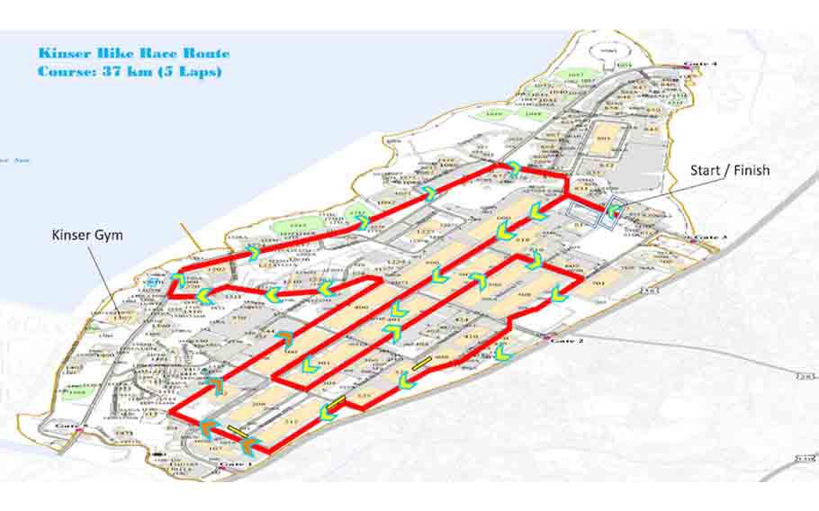 Kiser Bike Race Route