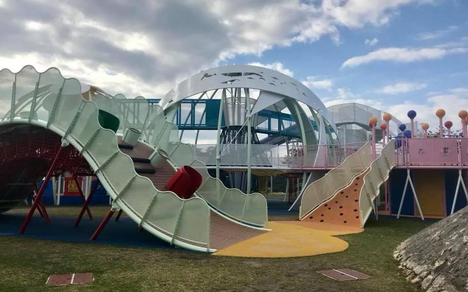 Kids playground at the Okinawa Peace Memorial Park.