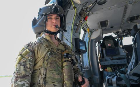 Photo Of U.S. Air Force Senior Airman Caleb Partain poses for a photo.