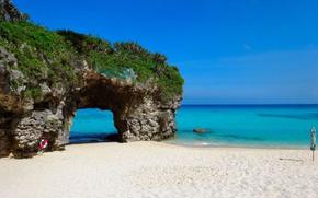 One of the beaches in Miyako Island.