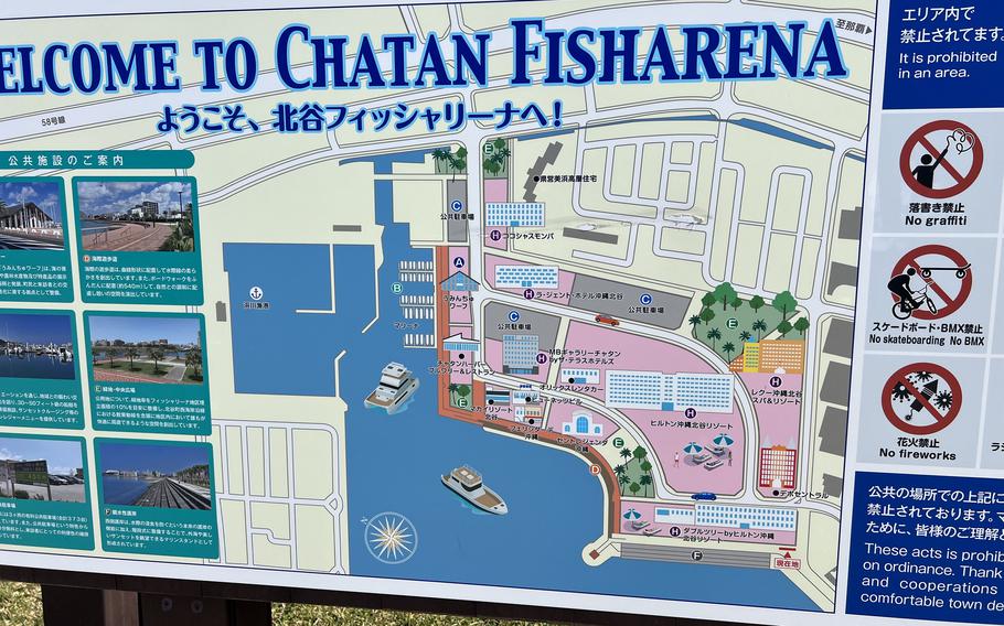 Chatan Beach map
