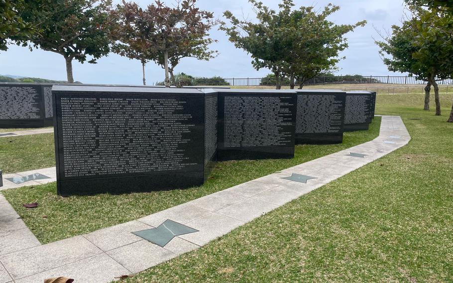 Granite Slabs at Cornerstone with the names of those who perished. 