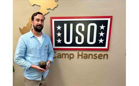 Photo Of USO Cam Hansen staff Jon Roche