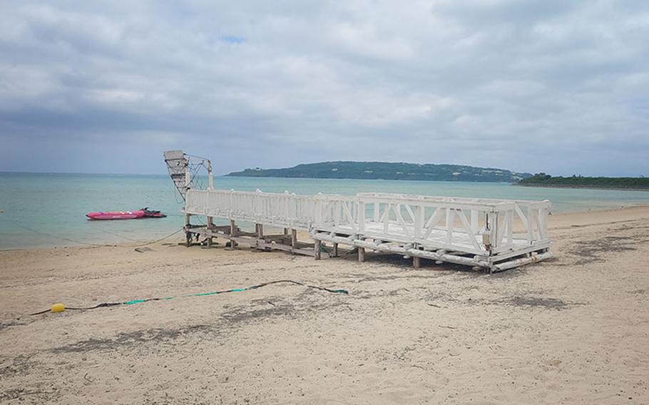 One of the beaches in Okinawa.