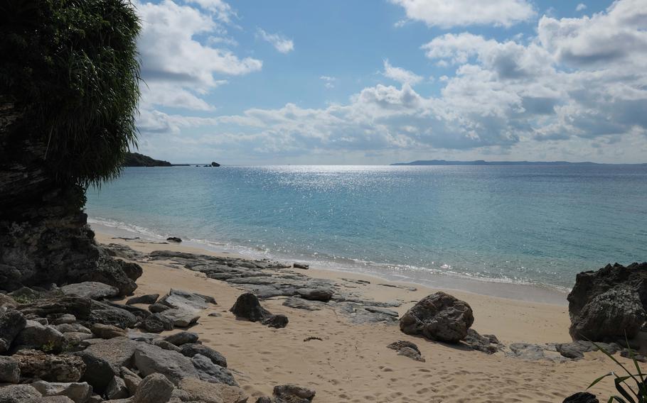 one of the beaches on Tsuken Island.
