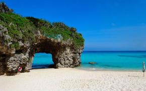 One of the beaches on Miyako Island.